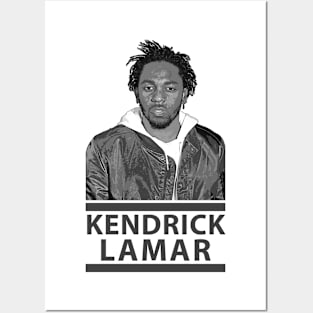 Kendrick Lamar BW Style Posters and Art